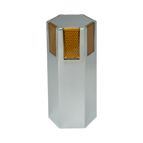 5 Inch Octagon Lug Nut Covers - Color Reflector, 33 mm Thread-On, Box Of 60