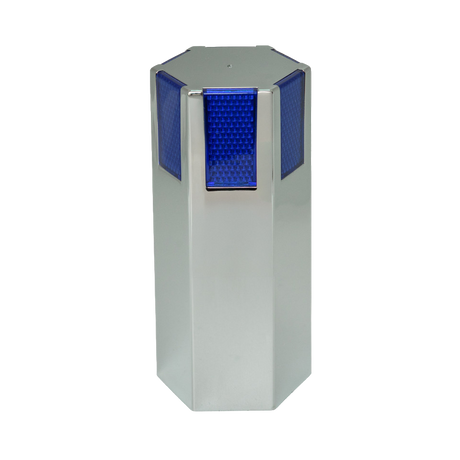 5 Inch Octagon Lug Nut Covers - Color Reflector, 33 mm Thread-On, Box Of 60