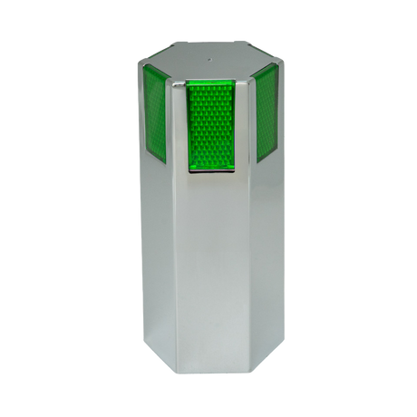 5 Inch Octagon Lug Nut Covers - Color Reflector, 33 mm Thread-On, Box Of 60