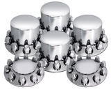 Axle Cover Full Kit Rounded Top With 33mm Threaded Nut Covers