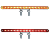 12 Inch Double Face LED Light Bar Amber and Red - HD Truck Source