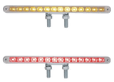 12 Inch Double Face LED Light Bar Amber and Red - HD Truck Source