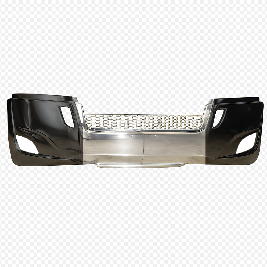 Freightliner Cascadia (2018+) - Bumper With Chrome Trim & Fog Light Holes