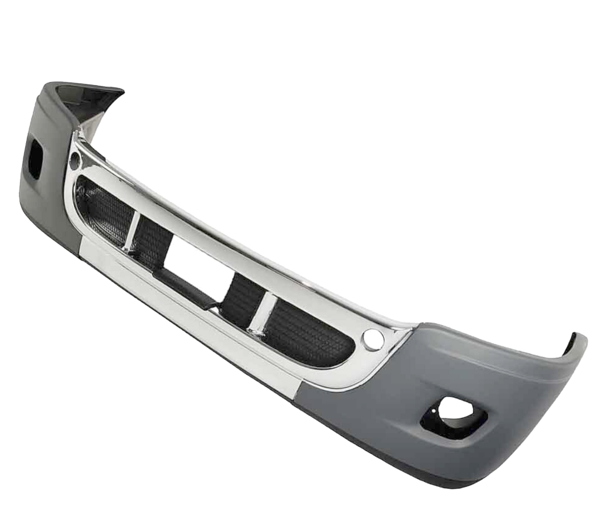 Freightliner Cascadia 2008-2017 - Plastic Bumper With Chrome Trim