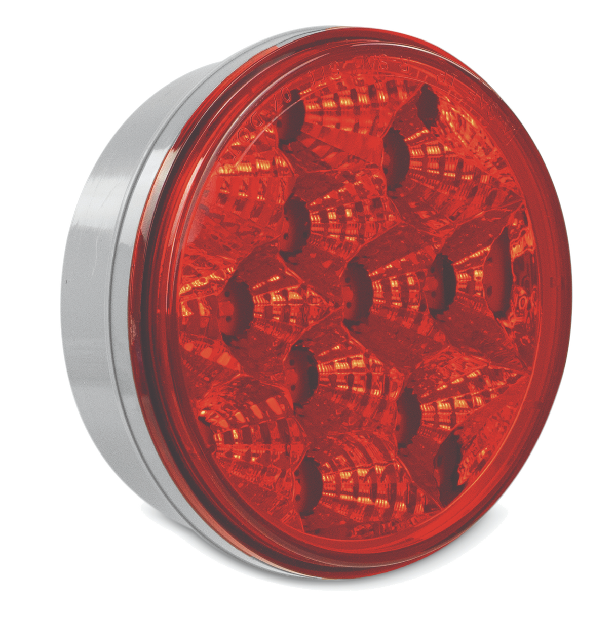 Mud Flap Hangers, Red Economy LED Lights, With Round Red Lens