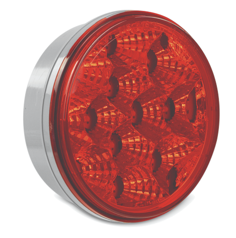 Mud Flap Hangers, Red Economy LED Lights, With Round Red Lens