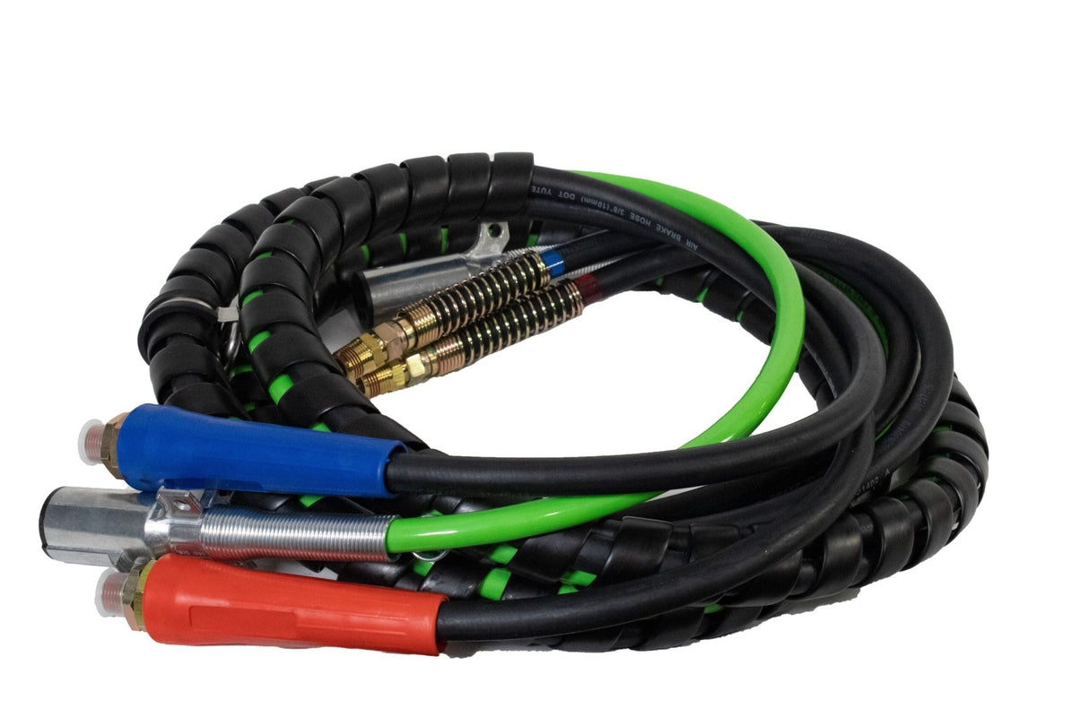 15 Foot 3 - In - 1 ABS Electrical & Rubber Air Line Hose Wrap - HD Truck Source
