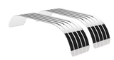 16 and 18 Gauge Full Tandem Fenders Ribbed Flat Polished Stainless Steel - HD Truck Source