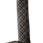 17" Short Gear Stick Shift Cover - Faux Leather Black/Blue - HD Truck Source