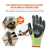 Erodyne ProFlex 7141 Hi-Vis Nitrile Coated Cut-Resistant Gloves