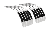18 Gauge Ribbed High Polished Smooth Stainless Steel Half Tandem Fenders - HD Truck Source