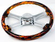 18 Inch Fire Design Wood Steering Wheel - HD Truck Source