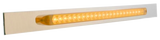 Chrome Top Mud Flap Plate With 23 LED 17" Reflector Light Bar