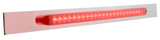 Chrome Top Mud Flap Plate With 23 LED 17" Reflector Light Bar