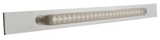Chrome Top Mud Flap Plate With 23 LED 17" Reflector Light Bar