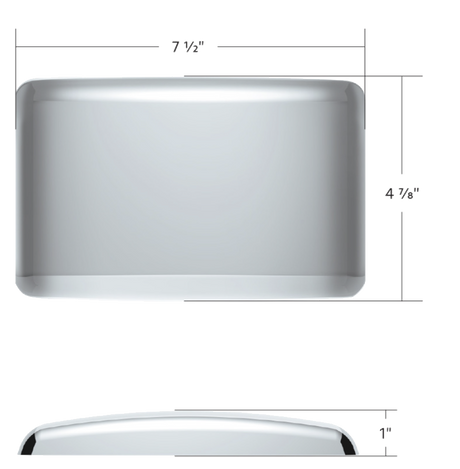 Horn Cover - 4 5/8" X 7 3/8" Stainless Steel