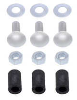24" x 4" Stainless Steel Bottom Mud Flap Plate - Bolt Thru