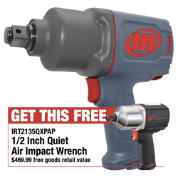 3/4 Inch Air Impact Wrench, Quiet, 2000 ft-lb Torque