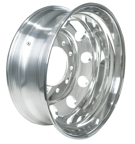22.5 Inch Hub Pilot Polished Aluminum Wheel Alcoa Style - HD Truck Source