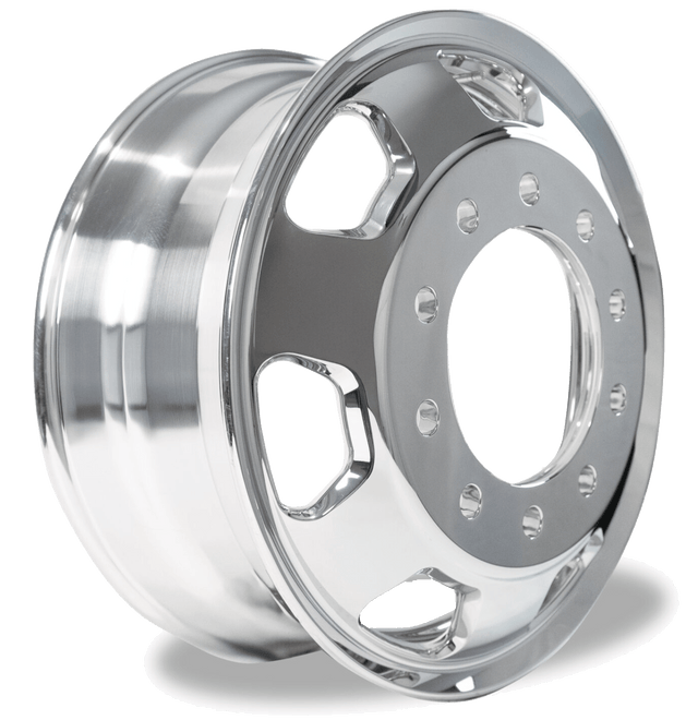 22.5 Inch Hub Pilot Polished Aluminum Wheel Kenworth Style - HD Truck Source