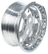 22.5 Inch Hub Pilot Polished Aluminum Wheel Pererbilt Style - HD Truck Source