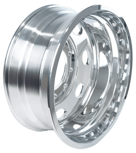 22.5 Inch Hub Pilot Polished Aluminum Wheel Pererbilt Style - HD Truck Source