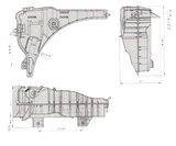 Freightliner Cascadia (2008-2017), Century, Columbia, M2 - Pressurized Coolant Reservoir With Coolant Level Sensor (Copy)
