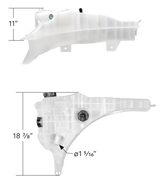 Freightliner Cascadia (2008-2017), Century, Columbia, M2 - Pressurized Coolant Reservoir With Coolant Level Sensor (Copy)