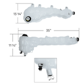 Freightliner Cascadia (2018-2025 ) - Pressurized Coolant Reservoir With Coolant Level Sensor