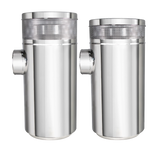 Peterbilt - 15 Inch Stainless Air Cleaner Housing, Vortox Style