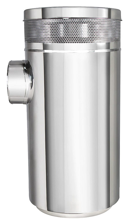 Peterbilt - 15 Inch Stainless Air Cleaner Housing, Vortox Style
