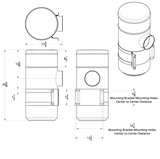 Peterbilt - 15" Stainless Air Cleaner Kit With Brackets, Vortox Style