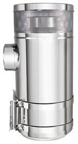 Peterbilt - 15" Stainless Air Cleaner Kit With Brackets, Vortox Style