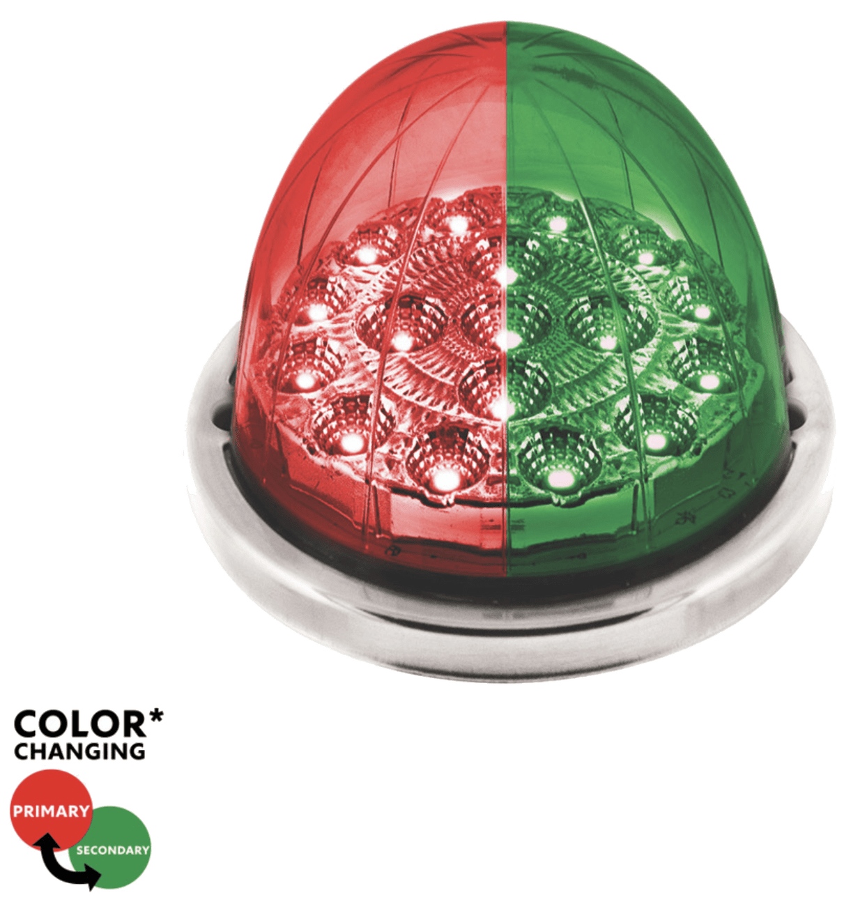 3" Dual Color 17 LED Watermelon Lights - HD Truck Source