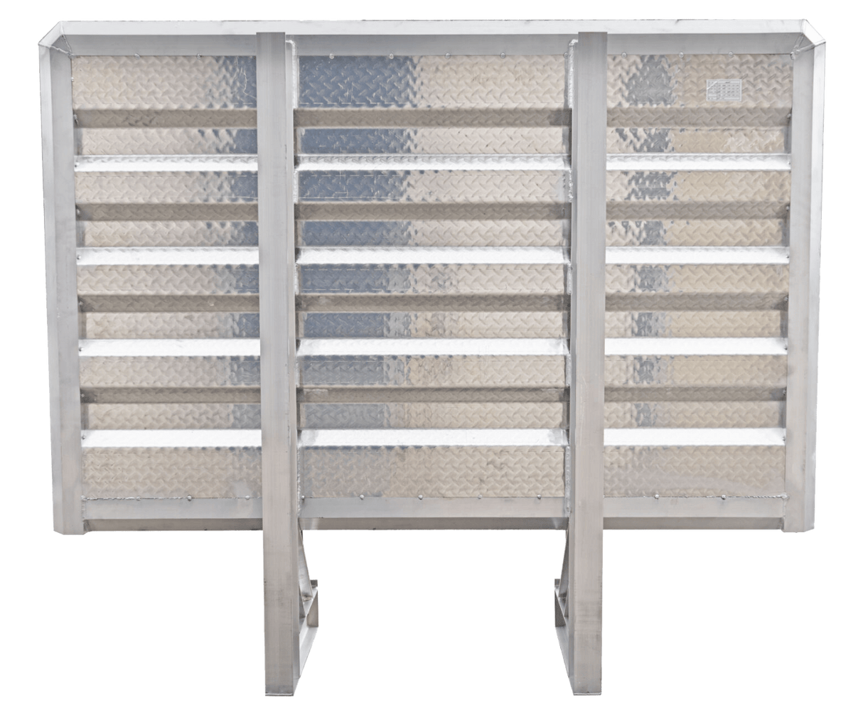 3 Locking Door Stainless Steel Cab Rack 68" Inch x 80 Inch - HD Truck Source