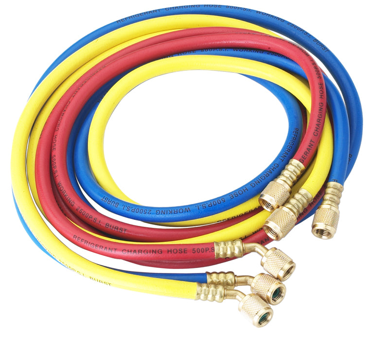 Robinair - Set of Three 60 Inch Hose Set, 1/4 Inch FFL