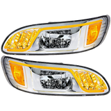 Peterbilt 384/386/387 - LED Headlight With LED Turn, Position, & DRL