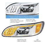 Peterbilt 384/386/387 - LED Headlight With LED Turn, Position, & DRL