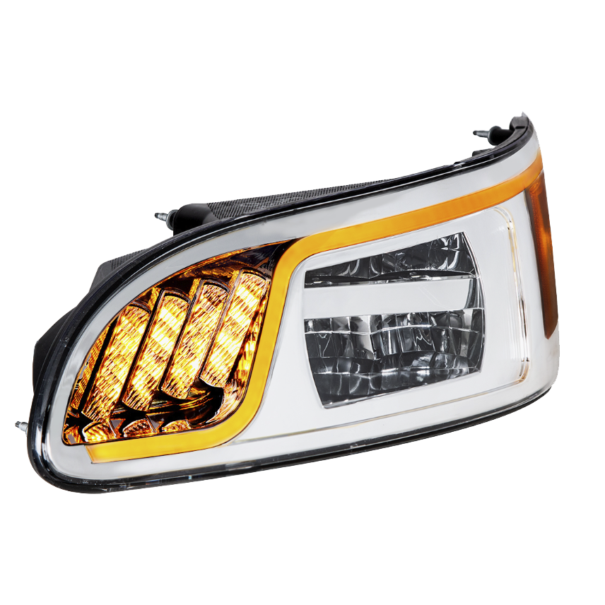 Peterbilt 384/386/387 - LED Headlight With LED Turn, Position, & DRL