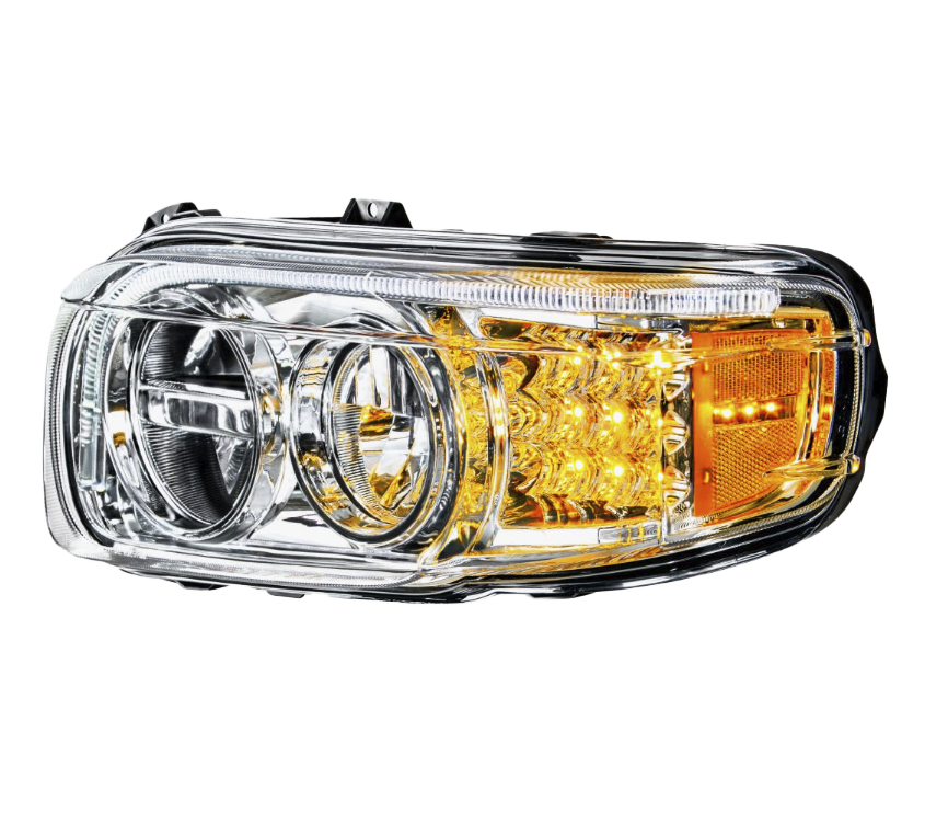 Peterbilt 388/389/567 - High Power LED Headlight With 16 LED Turn & 57 LED Bar