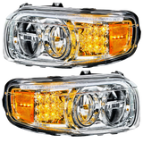 Peterbilt 388/389/567 - High Power LED Headlight With 16 LED Turn & 57 LED Bar