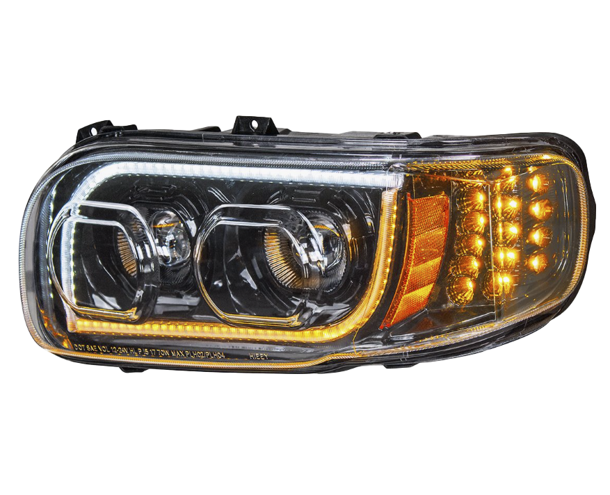 Peterbilt 388/389/567 - High Power LED Headlight With 16 LED Turn & 57 LED Bar