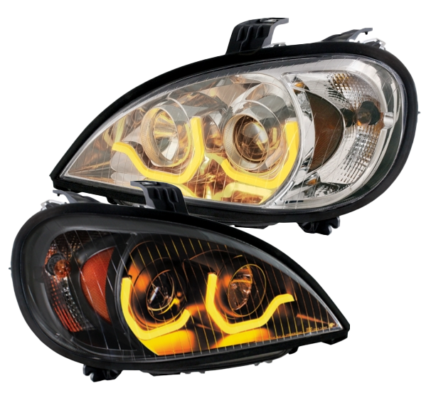 Freightliner Columbia (2001-2020) - Projection Headlight With Dual Function Light Bar