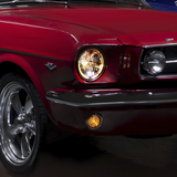 7" Crystal Headlight With LED Halo Ring - Universal Round Replacement