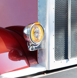 7" Crystal Headlight With 34 LED Position Light