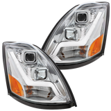 Volvo VN/VNL (2003-2017) - Projection Headlight With LED Position Light Bar