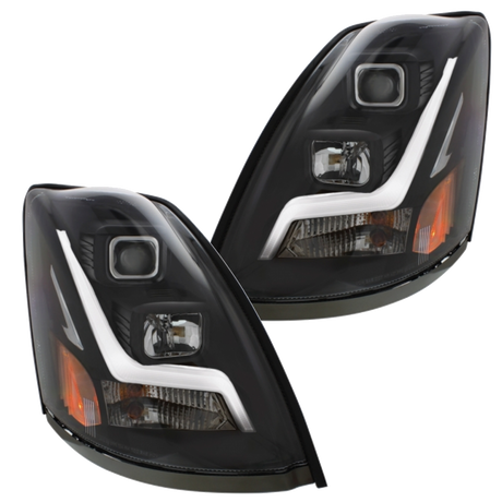 Volvo VN/VNL (2003-2017) - Projection Headlight With LED Position Light Bar