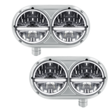 Peterbilt 359 - Stainless Steel Headlight Assembly With 20 LED Headlights and LED Position Light