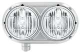 Peterbilt 359 - Stainless Steel Headlight Assembly & Crystal Halogen Bulbs