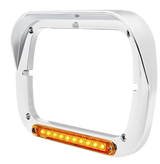 5" x 7" Headlight Bezel With Visor, 10 LEDs